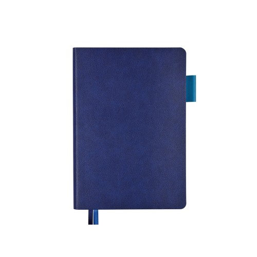 Ежедневник А5 датированный "Boston" 2027, синий с голубым обрезом