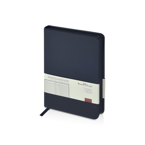 Ежедневник недатированный А6+ "Megapolis Color", темно-синий navy