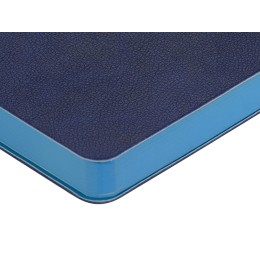 Ежедневник А5 датированный "Boston" 2027, синий с голубым обрезом