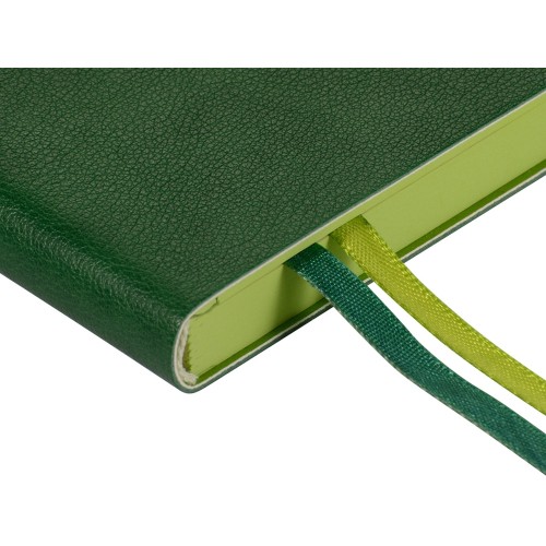 Ежедневник А5 датированный "Boston" 2027, зеленый с салатовым обрезом