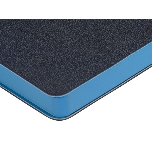 Ежедневник А5 датированный "Boston" 2027, темно-синий с голубым обрезом