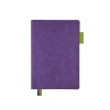 Ежедневник А5 датированный "Boston" 2026, фиолетовый с салатовым обрезом