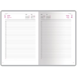 Ежедневник А5 датированный «Velvet» 2026, коричневый