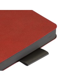 Ежедневник А5 датированный "Boston" 2027, красный с серым обрезом