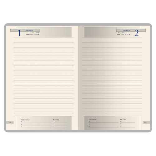 Ежедневник полудатированный А5 "Windsor", коричневый