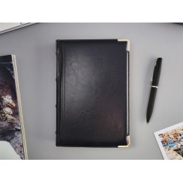 Ежедневник А5 полудатированный «Boss», черный