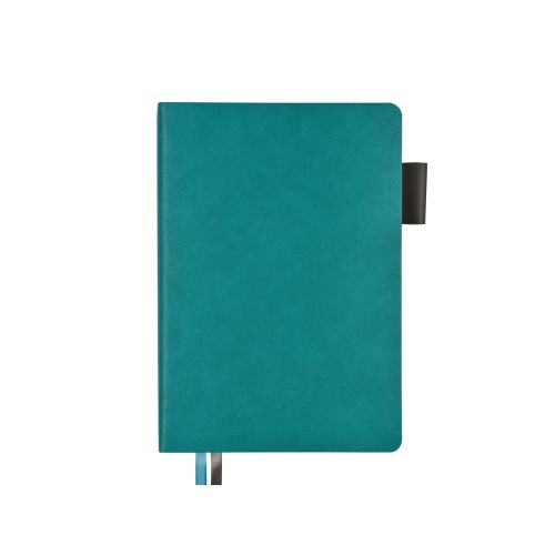 Ежедневник А5 датированный "Boston" 2027, морская волна с серым обрезом