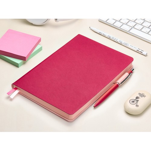 Ежедневник А5 датированный "Boston" 2027, розовый