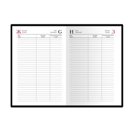 Ежедневник А5 полудатированный «Boss», черный