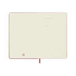 Записная книжка 12 месяцев на 2024 год, в твердой обложке, красный, Large, 13х21