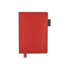 Ежедневник А5 датированный "Boston" 2027, красный с серым обрезом