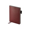 Ежедневник А5 датированный "Boston" 2026, бордовый с серым обрезом