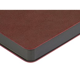 Ежедневник А5 датированный "Boston" 2027, бордовый с серым обрезом