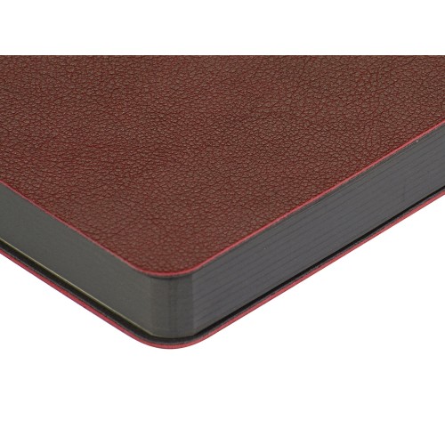 Ежедневник А5 датированный "Boston" 2027, бордовый с серым обрезом