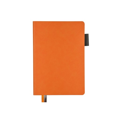 Ежедневник А5 датированный "Boston" 2027, оранжевый с серым обрезом