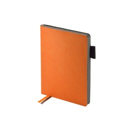 Ежедневник А5 датированный "Boston" 2027, оранжевый с серым обрезом