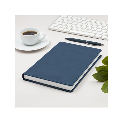 Ежедневник А5 датированный «Velvet» 2026, темно-синий