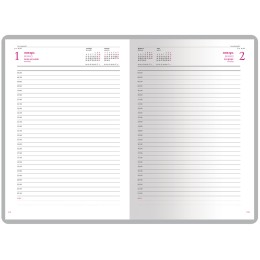 Ежедневник А5 датированный «Velvet» 2026, красный