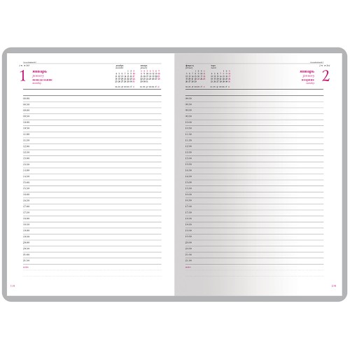 Ежедневник А5 датированный «Velvet» 2026, красный