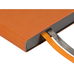 Ежедневник А5 датированный "Boston" 2027, оранжевый с серым обрезом