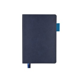 Ежедневник А5 датированный "Boston" 2027, темно-синий с голубым обрезом