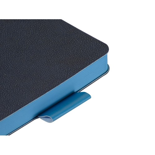 Ежедневник А5 датированный "Boston" 2027, темно-синий с голубым обрезом