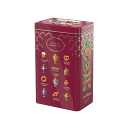 БОЛЬШАЯ БАНКА С РЕЛЬЕФОМ.(22 см !!) с зимним набором: Имбирное печенье и Имбирный чай. Вес нетто:500г