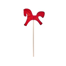 Леденец "Лошадка", красный со вкусом вишни, 21 гр.