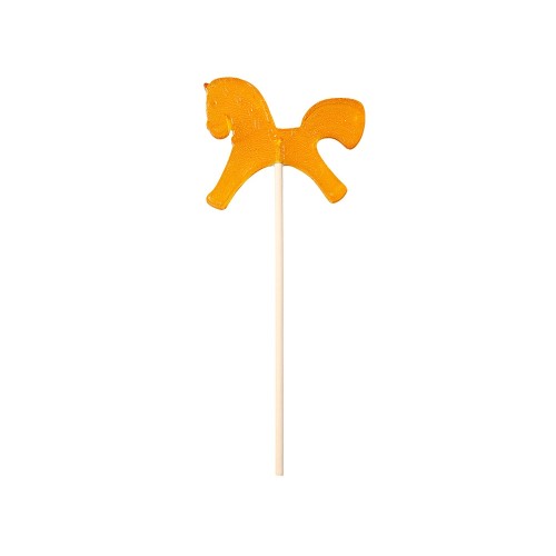 Леденец "Лошадка", желтый со вкусом апельсина, 21 гр.