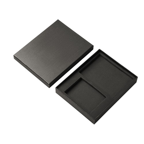 Подарочный набор "Consul": обложка для паспорта и картхолдер, серый