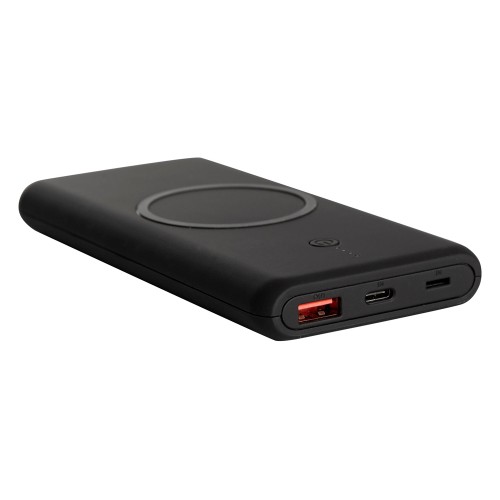 Внешний беспроводной аккумулятор c QC/PD "Reload", 10000 mAh, черный (Р)