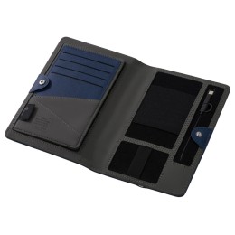 Органайзер с функцией беспроводной зарядки "Manner", 5000 mah, темно-синий
