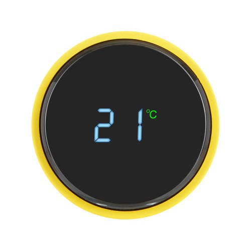 Вакуумный термос «Module X» с индикатором температуры, 500 мл, тубус, желтый 109C