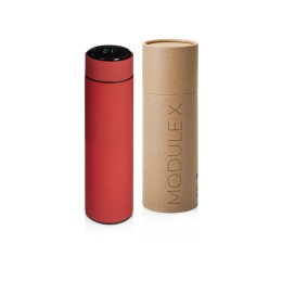 Вакуумный термос «Module X» с индикатором температуры, 500 мл, тубус, красный