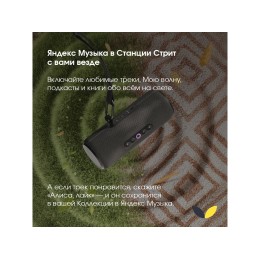 Умная портативная колонка Яндекс Станция Стрит с Алисой, черный (YNDX-00030BLK)