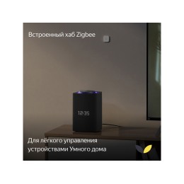 Умная колонка ЯНДЕКС Станция Макс с Алисой, с Zigbee, 65 Вт, цвет: графит (YNDX-00053K)