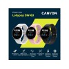 Умные часы CANYON Lollypop SW-63, IP 68, BT 5.0, сенсорный дисплей 1.3, черный (Р)