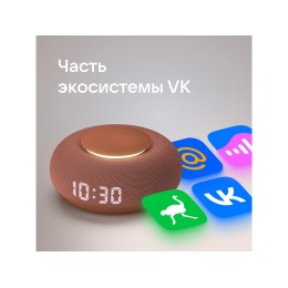 Умная колонка VK Капсула Мини с голосовым помощником Марусей, терракотовый
