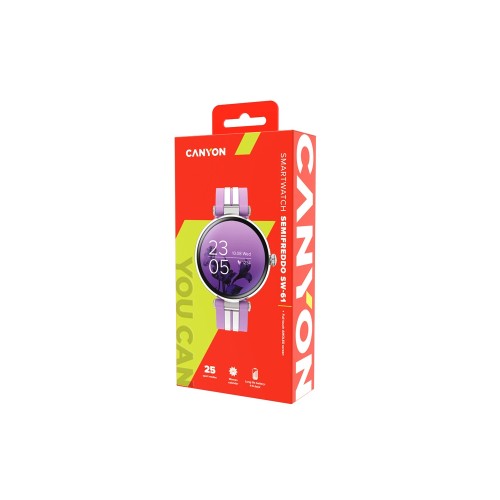 Смарт-часы CANYON "Semifreddo" SW-61, розовый