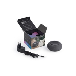 Умная колонка VK Капсула Мини с голосовым помощником Марусей, темный серый