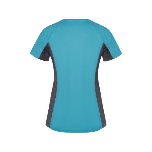 Футболка "Shanghai" женская, бирюзовый/графитовый