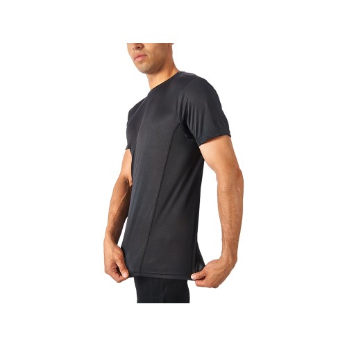 Мужская спортивная футболка Turin из комбинируемых материалов, черный