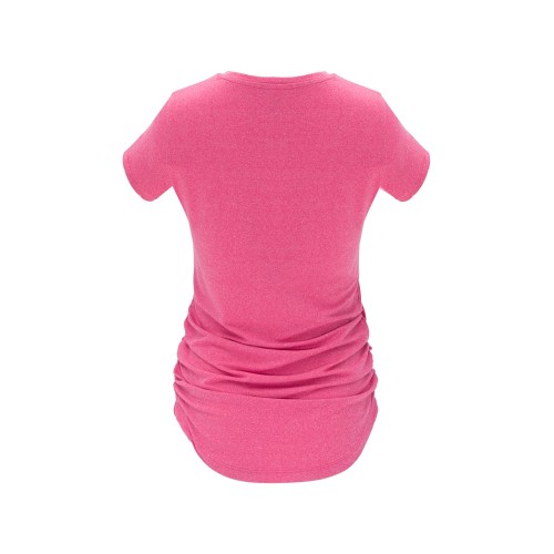 Футболка "Aintree" женская, меланжевый фуксия