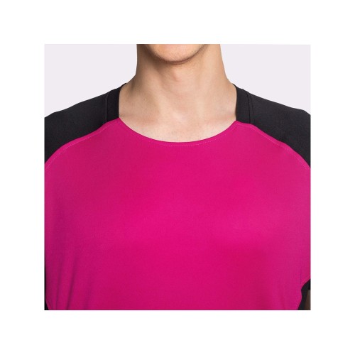 Футболка "Bugatti" мужская, яркая фуксия /черный