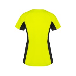 Футболка "Shanghai" женская, неоновый желтый/черный