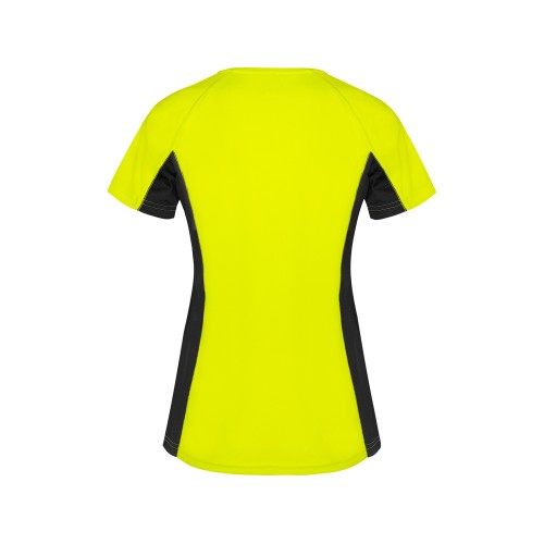 Футболка "Shanghai" женская, неоновый желтый/черный