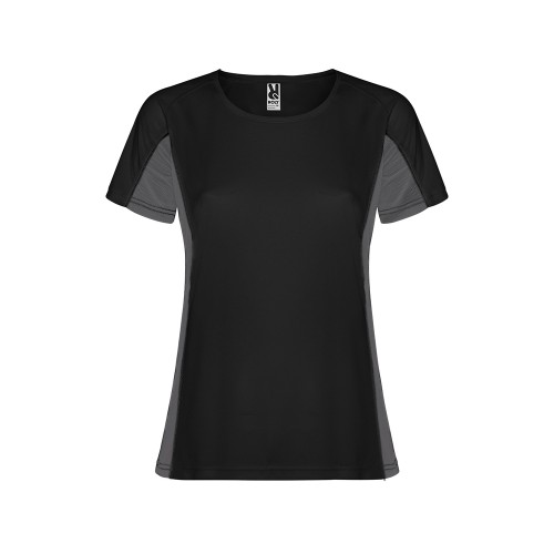 Футболка "Shanghai" женская, черный/графитовый