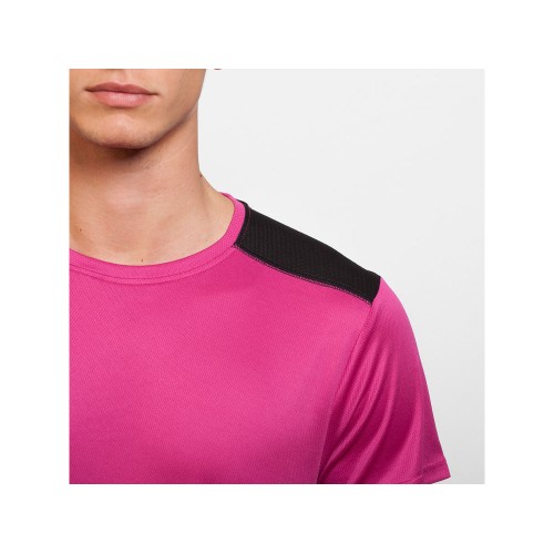 Спортивная футболка "Detroit" мужская, яркая фуксия/черный