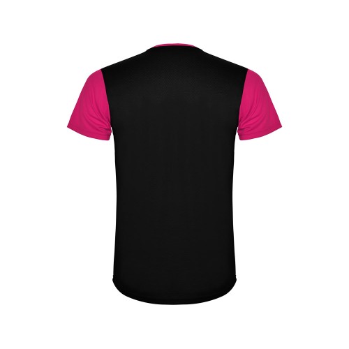 Спортивная футболка "Detroit" мужская, яркая фуксия/черный