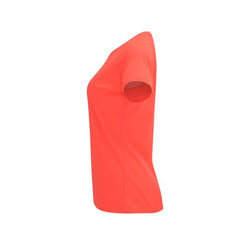 Футболка "Bahrain" женская, неоновый коралловый